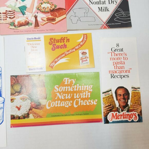 8 Vintage Diary Pamphlet Lot Merlinos Buttermilk Sour Cream Recipes Ephemera - Picture 4 of 5
